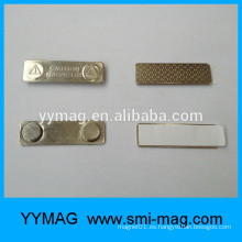 Alta calidad 45x13x6mm titular de la insignia de nombre de metal reutilizable